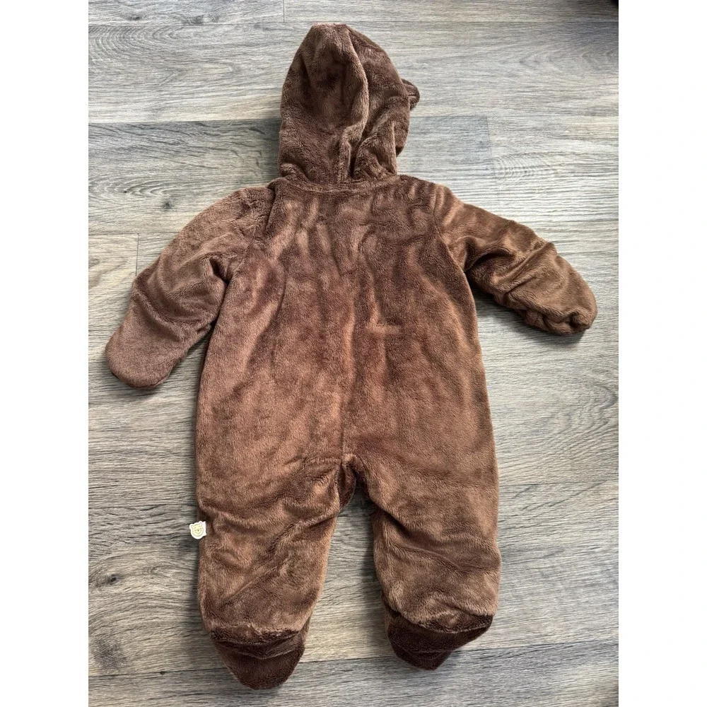 Disney Baby Winnie‎ the Pooh Infant Bunting Snowsuit Brown Bear Size 3-6 Months
